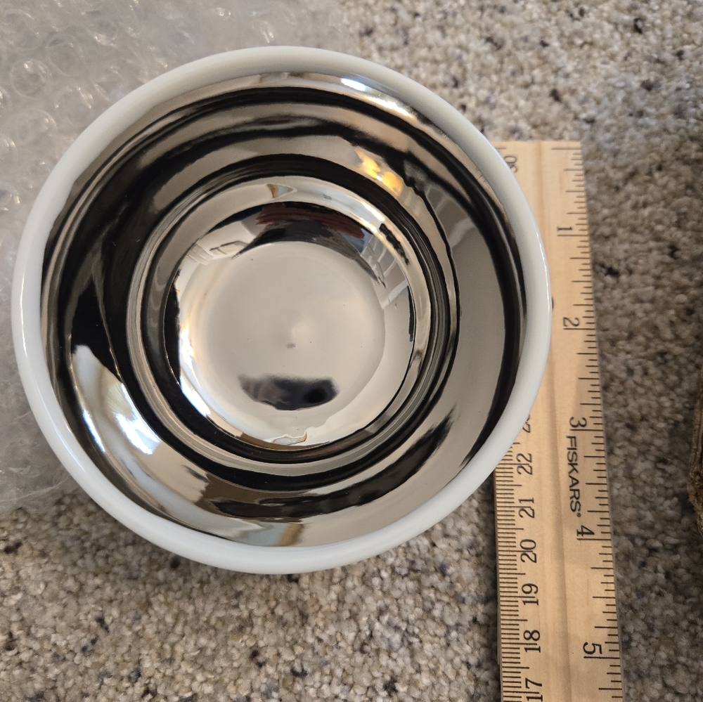 NIB Canvas Home Dauville platinum bowl